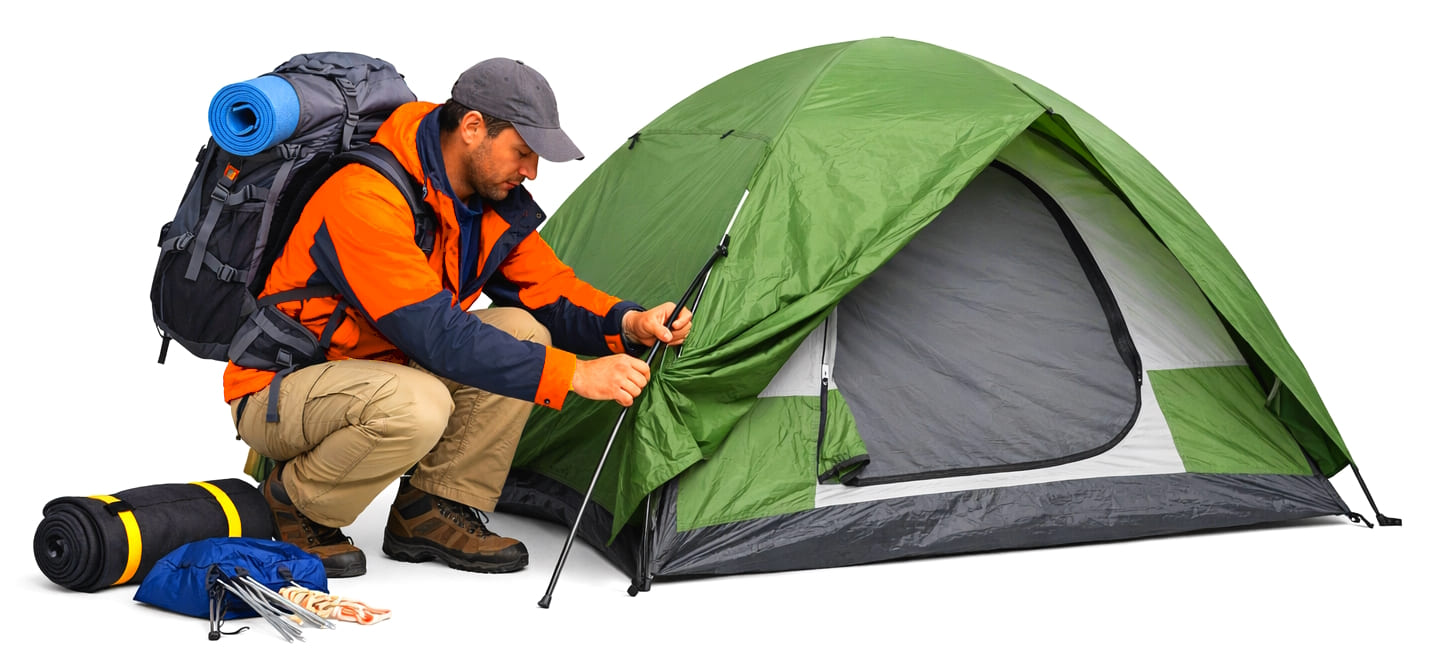 Установка палатки