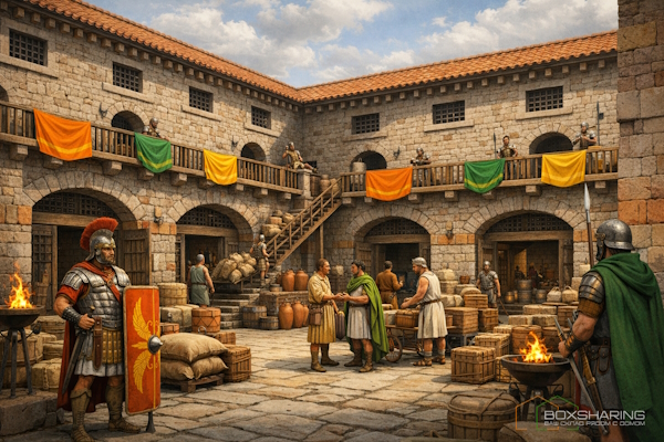 склад в древности