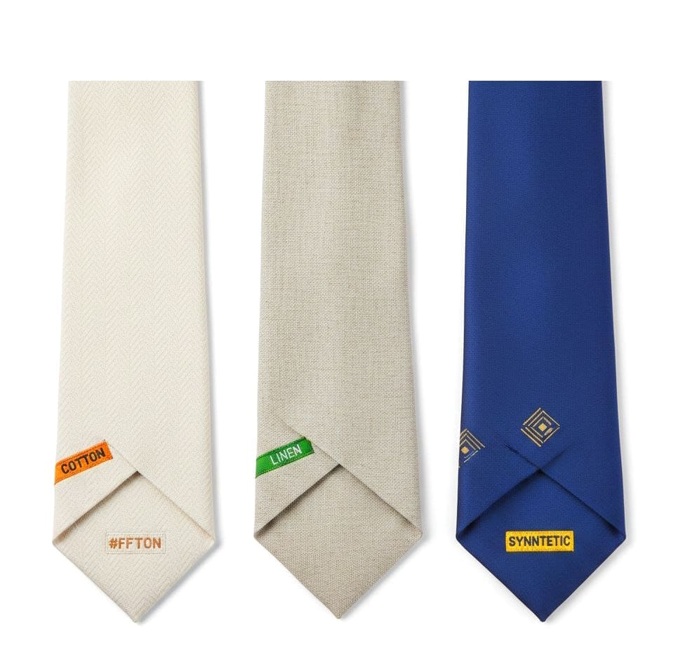 Как хранить льняные галстуки.