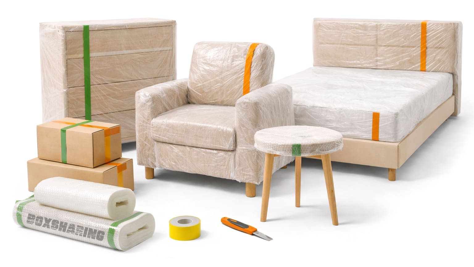 как упаковывают мебель